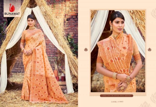 Bunawat Indra Dhanush Wedding Wear Silk Sarees Collection - Image 4