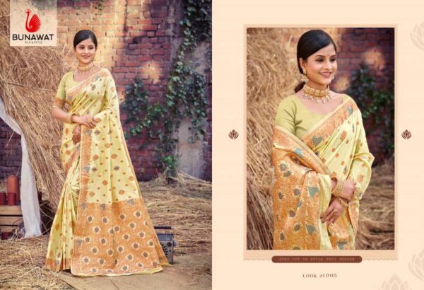 Bunawat Indra Dhanush Wedding Wear Silk Sarees Collection - Image 5