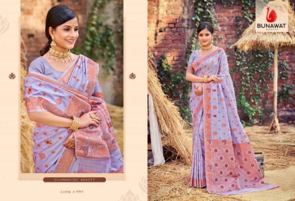 Bunawat Indra Dhanush Wedding Wear Silk Sarees Collection - Image 6