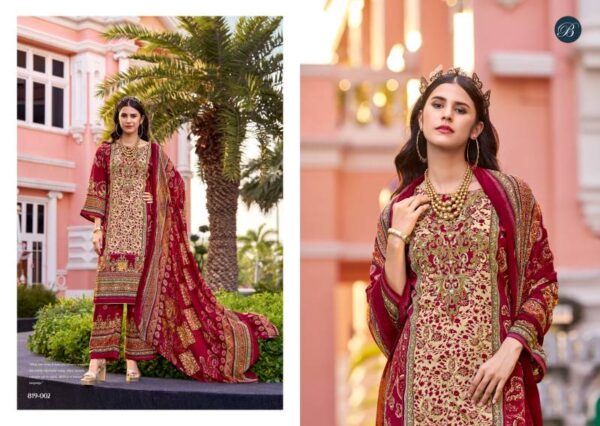 Belliza Marhaba Crepe With Handwork Dress Material Collection - Image 4