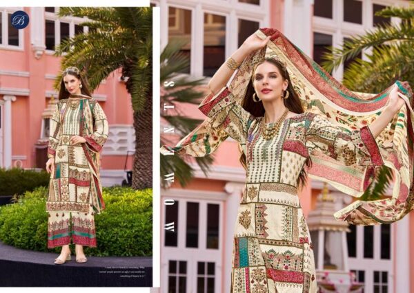 Belliza Marhaba Crepe With Handwork Dress Material Collection - Image 5