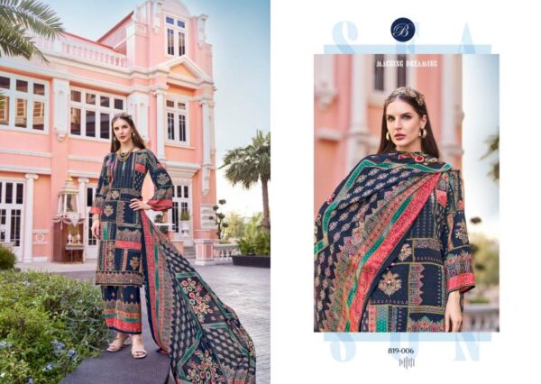 Belliza Marhaba Crepe With Handwork Dress Material Collection - Image 2