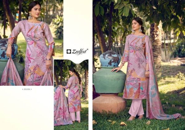 Zulfat Summer Breeze Vol 2 Cotton Printed Dress Material - Image 6