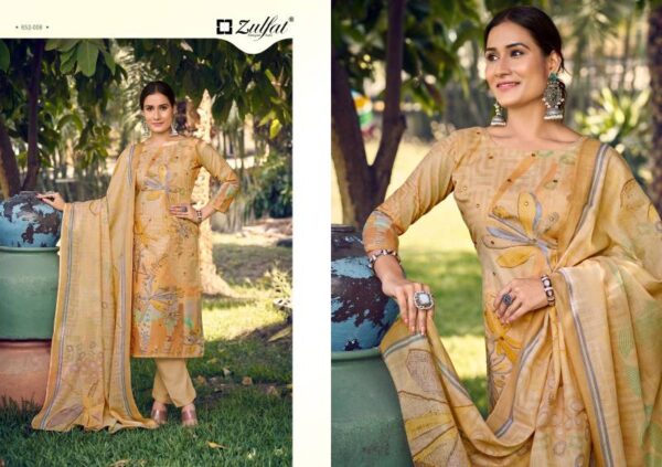 Zulfat Summer Breeze Vol 2 Cotton Printed Dress Material - Image 7