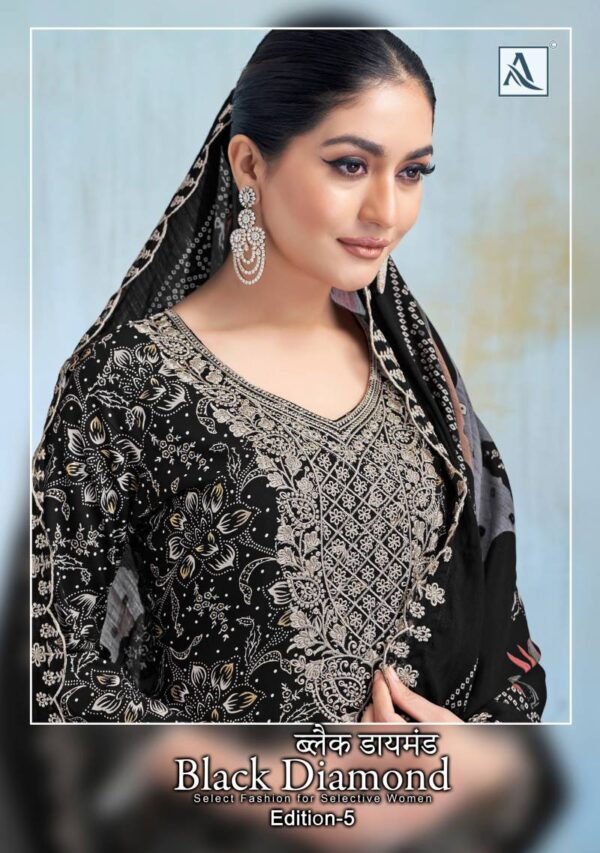 Alok Black Diamond Edition 5 Rayon Printed Dress Material Collection