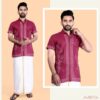 Pushpa 2 Rubi Slub Cotton Embroidered Mens Shirt Collection - Image 2