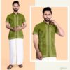 Pushpa 2 Rubi Slub Cotton Embroidered Mens Shirt Collection - Image 7