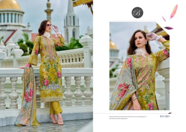 Belliza Naira Vol 99 Cotton Digital Printed Embroidered Dress Material - Image 4