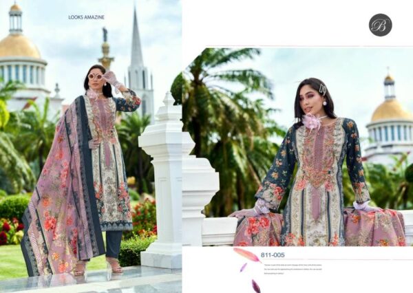 Belliza Naira Vol 99 Cotton Digital Printed Embroidered Dress Material - Image 7