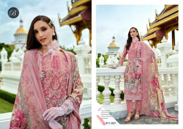 Belliza Naira Vol 99 Cotton Digital Printed Embroidered Dress Material - Image 8