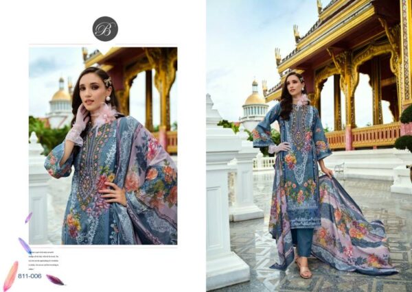 Belliza Naira Vol 99 Cotton Digital Printed Embroidered Dress Material - Image 9