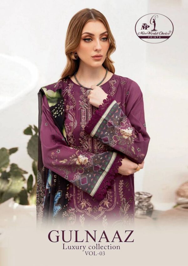 Miss World Choice Gulnaaz Vol 3 Cotton Dress Material Collection