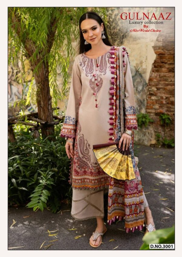 Miss World Choice Gulnaaz Vol 3 Cotton Dress Material Collection - Image 7