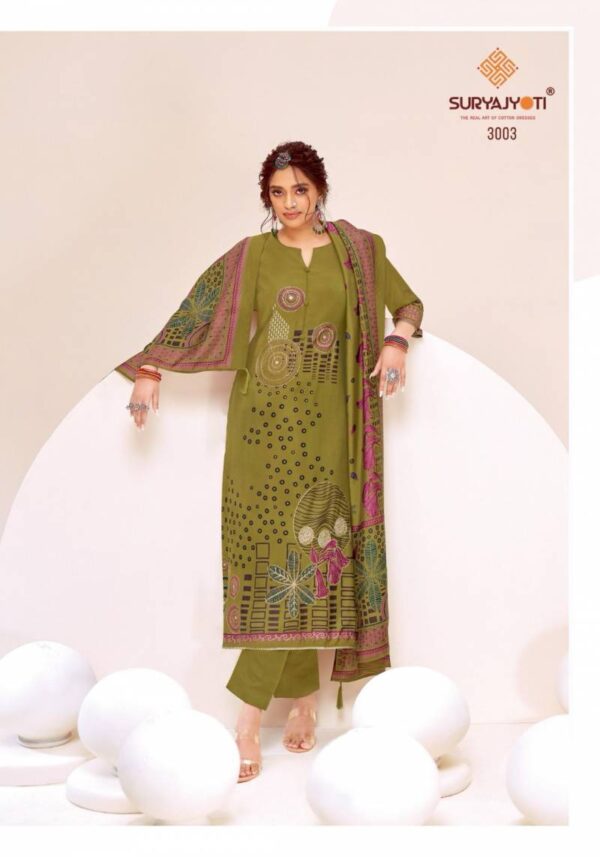 Suryajyoti Prabha Vol 3 Modal Discharge Printed Dress Material - Image 2