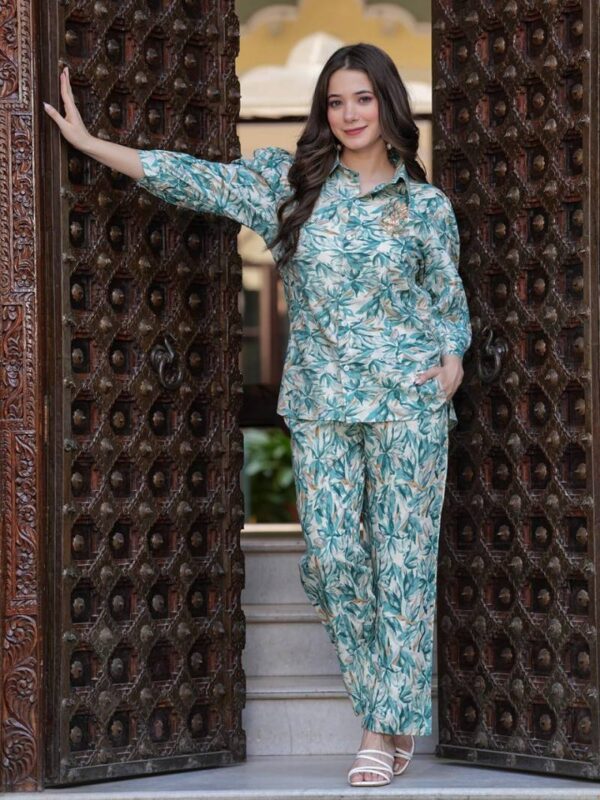 Ziyaa Vol 75 Rayon Foil Printed Fancy Co Ord Set