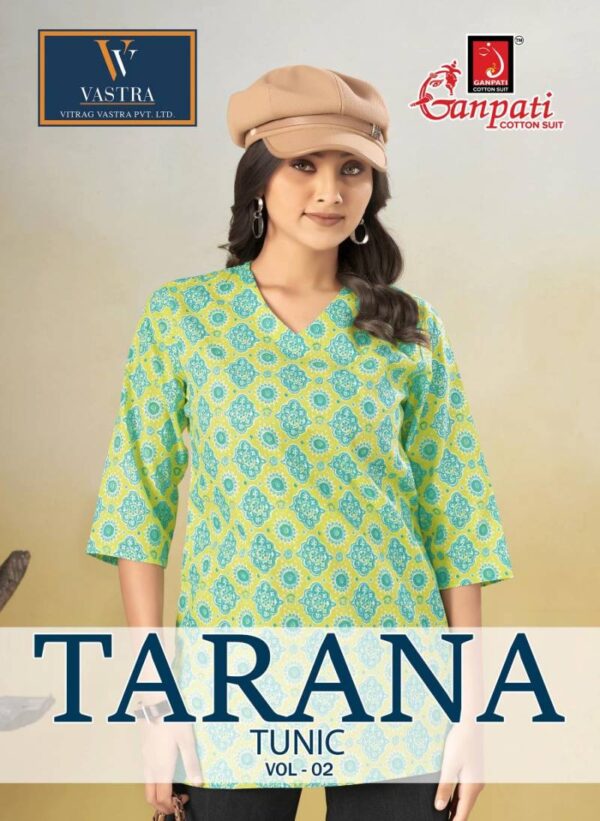 Ganpati Tarana Vol 2 Printed Cotton Fancy Ladies Top Collection