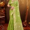 Saroj Sneha Saroski Vol 4 Traditional Wear Linen Saree Collection - Image 7