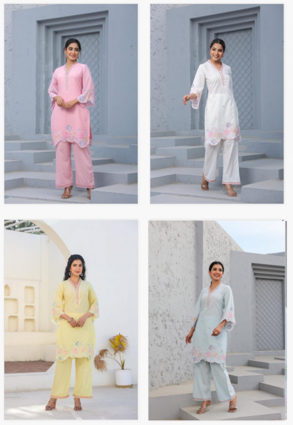 Tanyaa P 102 Designer Cotton Kurti With Bottom Collection - Image 11