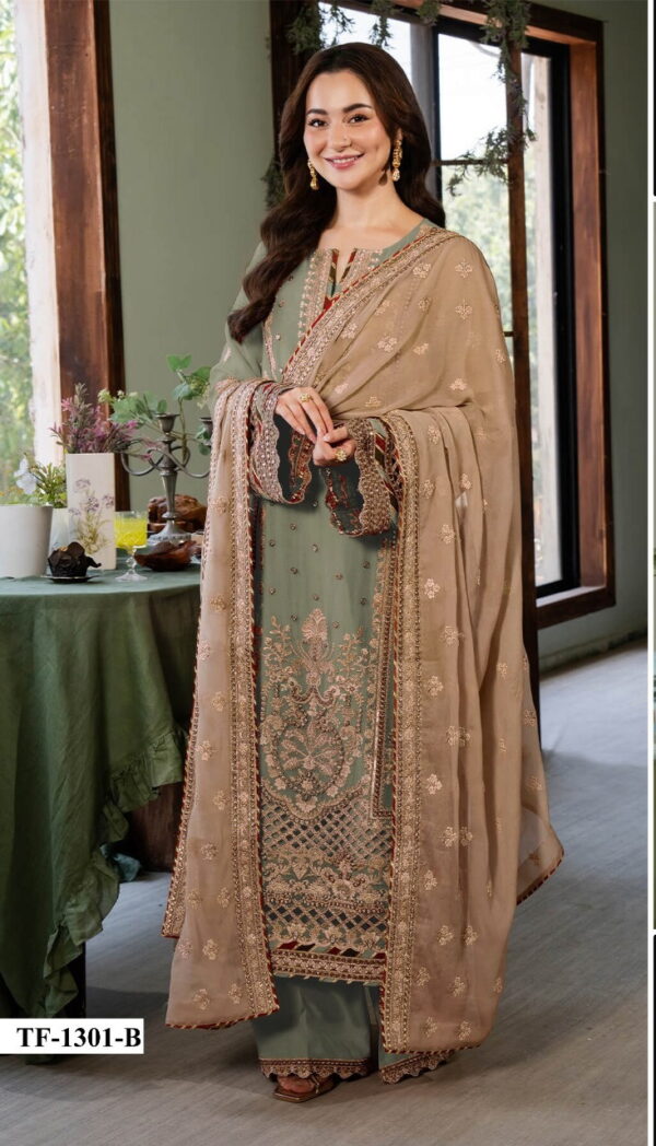 Super Hit Pakistani 1301 A to D Embroidered Georgette Suits Collection - Image 3