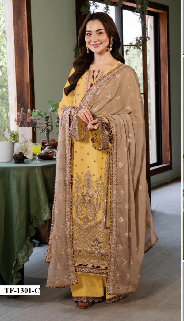 Super Hit Pakistani 1301 A to D Embroidered Georgette Suits Collection - Image 4