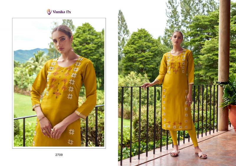 Vamika Nx Melody Pv Chanderi Top With Bottom Collection - Image 2