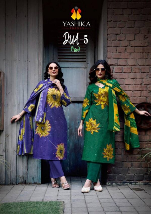 Yashika Dua 5 Cotton Digital Printed Dress Material Collection