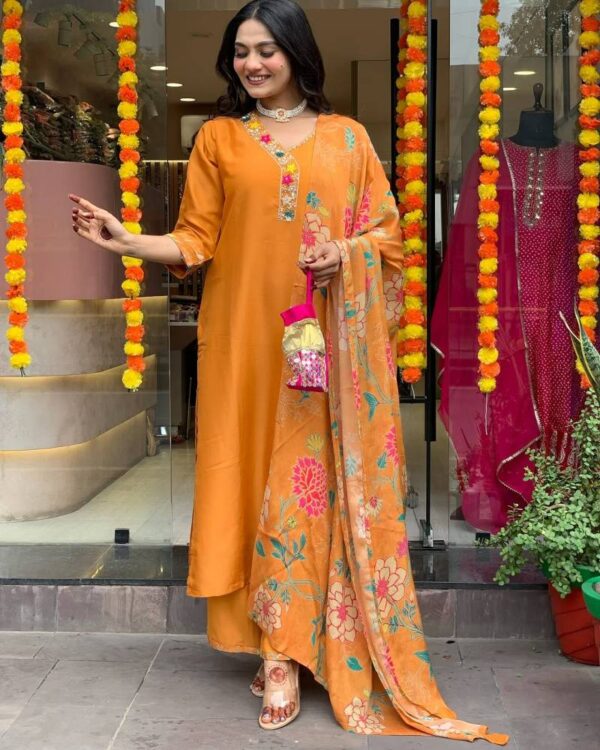 Dhuyamini 1 Viscose Blend Kurti Bottom With Dupatta Collection - Image 4