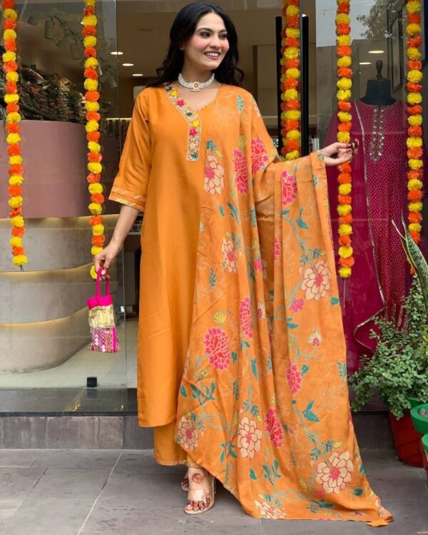 Dhuyamini 1 Viscose Blend Kurti Bottom With Dupatta Collection - Image 5