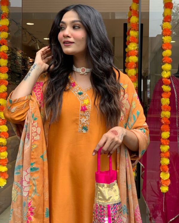 Dhuyamini 1 Viscose Blend Kurti Bottom With Dupatta Collection - Image 6