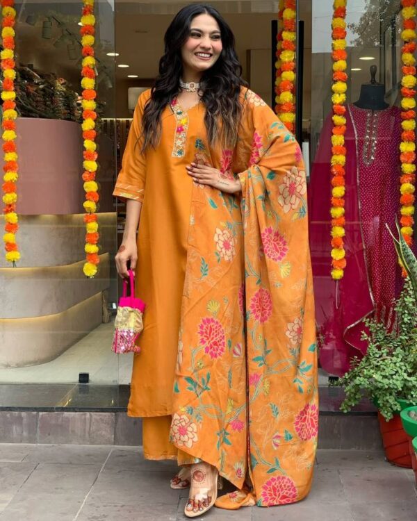 Dhuyamini 1 Viscose Blend Kurti Bottom With Dupatta Collection - Image 7