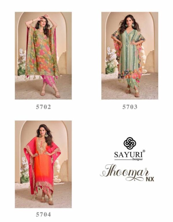 Sayuri Jhoomar Nx Designer Kaftan With Tulip Collection - Image 5