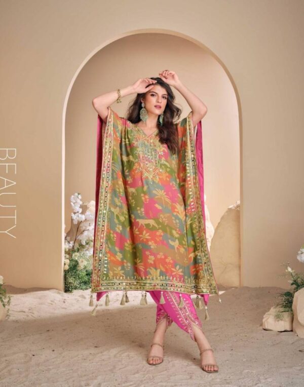 Sayuri Jhoomar Nx Designer Kaftan With Tulip Collection - Image 3