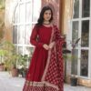 Luna Vol 26 Embroidered Georgette Gown With Dupatta Collection - Image 2