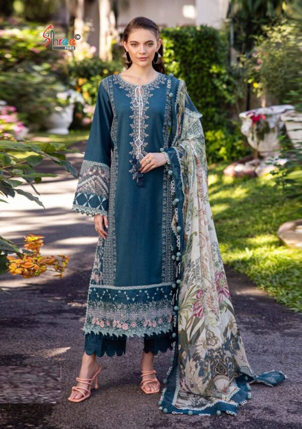 Shree Ombre Lawn Collection 25 Vol 4 Chiffon Dupatta Pakistani Suits