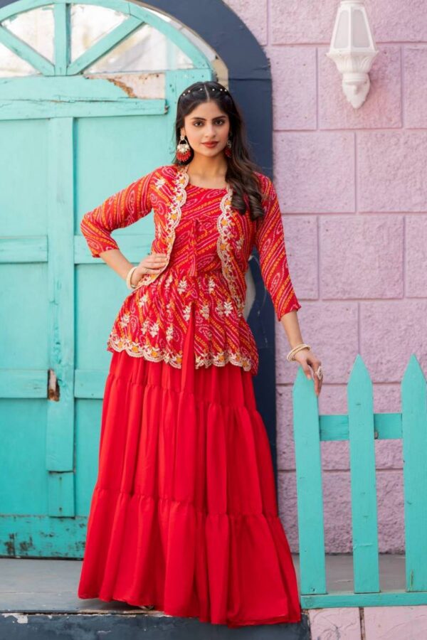 Luna Vol 32 Latest Designer Bandhej Lehenga Choli Collection - Image 3