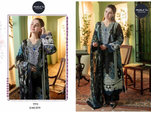 Mehboob Tex 1577 And 1579 Cotton Pakistani Salwar Suits - Image 2