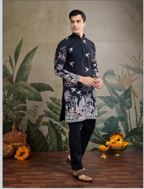 Shubhvastra The Desi Edit Viscose Silk Embroidered Kurta Collection