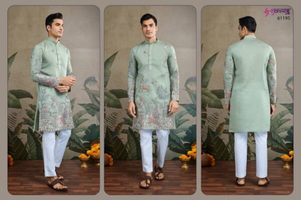 Shubhvastra The Desi Edit Viscose Silk Embroidered Kurta Collection - Image 10
