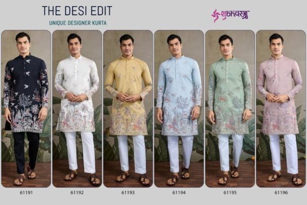 Shubhvastra The Desi Edit Viscose Silk Embroidered Kurta Collection - Image 15