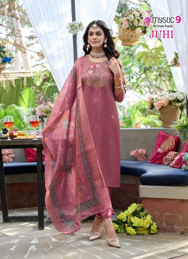 Mystic 9 Juhi Vol 1 Gajji Silk Kurti Bottom With Dupatta Collection - Image 2