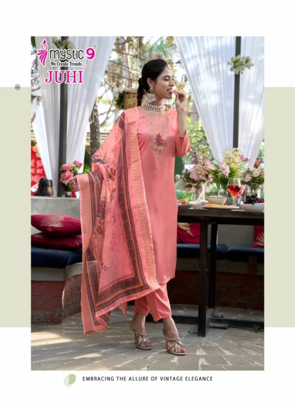 Mystic 9 Juhi Vol 1 Gajji Silk Kurti Bottom With Dupatta Collection - Image 4