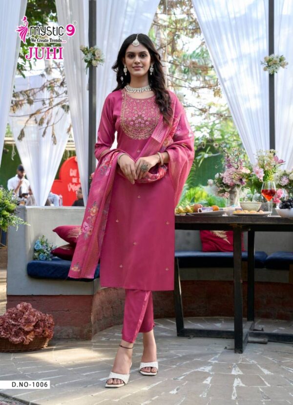 Mystic 9 Juhi Vol 1 Gajji Silk Kurti Bottom With Dupatta Collection - Image 5