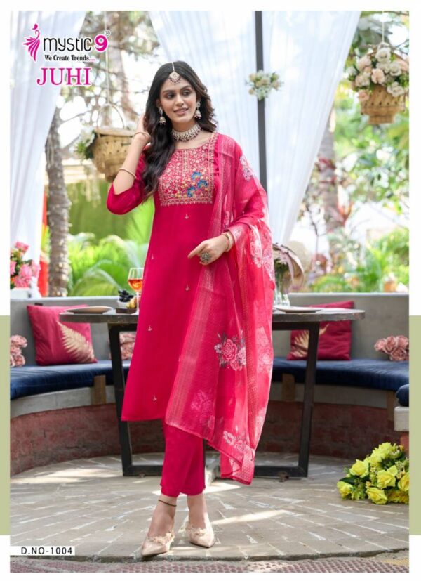 Mystic 9 Juhi Vol 1 Gajji Silk Kurti Bottom With Dupatta Collection - Image 6