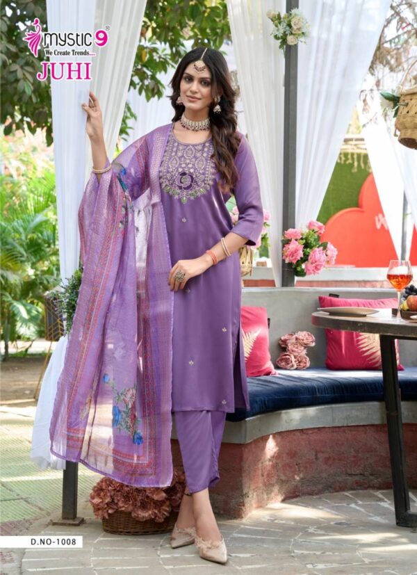 Mystic 9 Juhi Vol 1 Gajji Silk Kurti Bottom With Dupatta Collection - Image 7