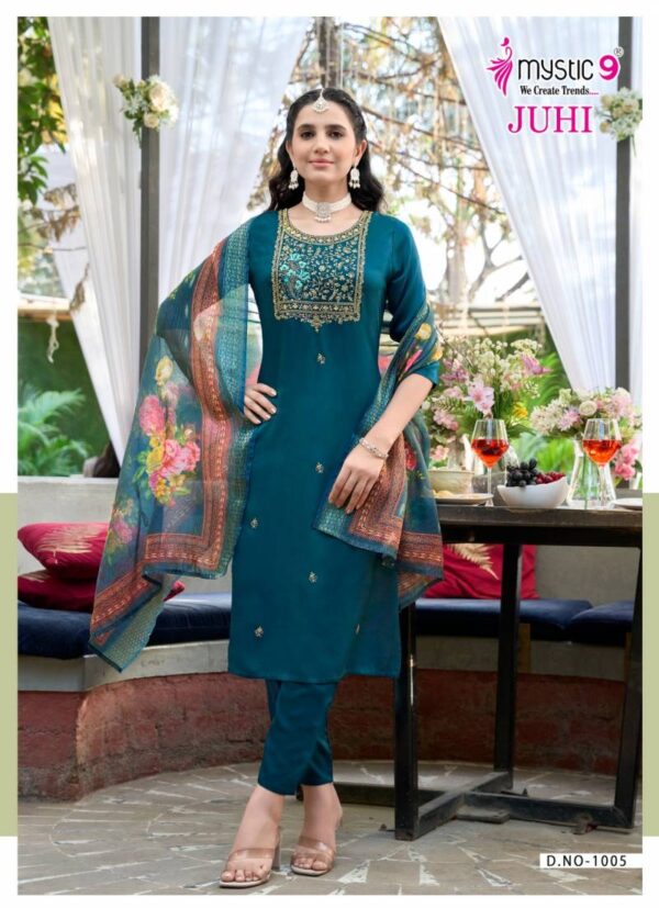 Mystic 9 Juhi Vol 1 Gajji Silk Kurti Bottom With Dupatta Collection - Image 9