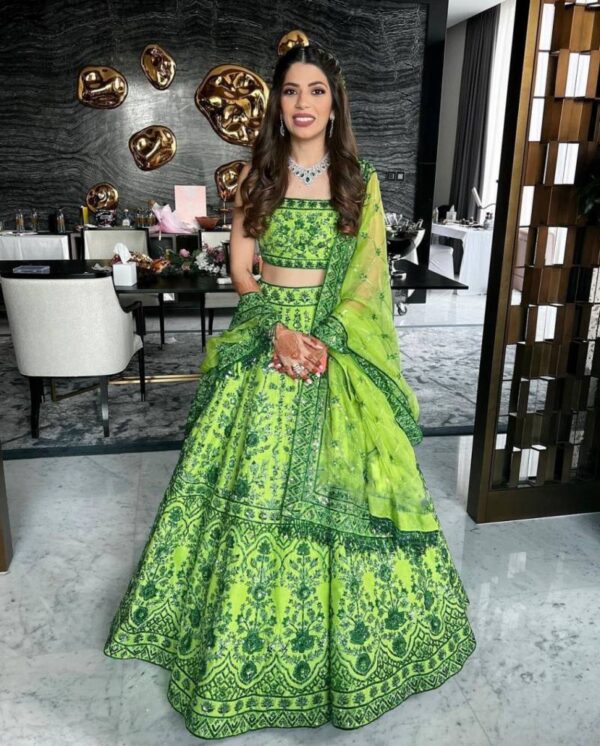 Jf 370 Embroidered Satin Silk Designer Lehenga Choli Collection