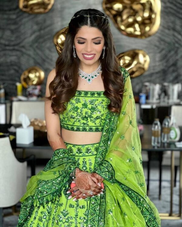 Jf 370 Embroidered Satin Silk Designer Lehenga Choli Collection - Image 4