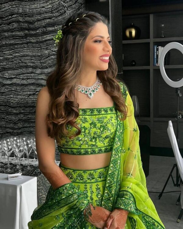 Jf 370 Embroidered Satin Silk Designer Lehenga Choli Collection - Image 5