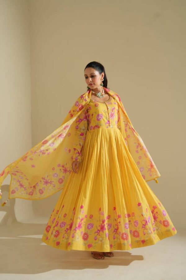 Tanyaa P 113 Cotton Printed Anarkali Style Kurta Sets Collection - Image 6