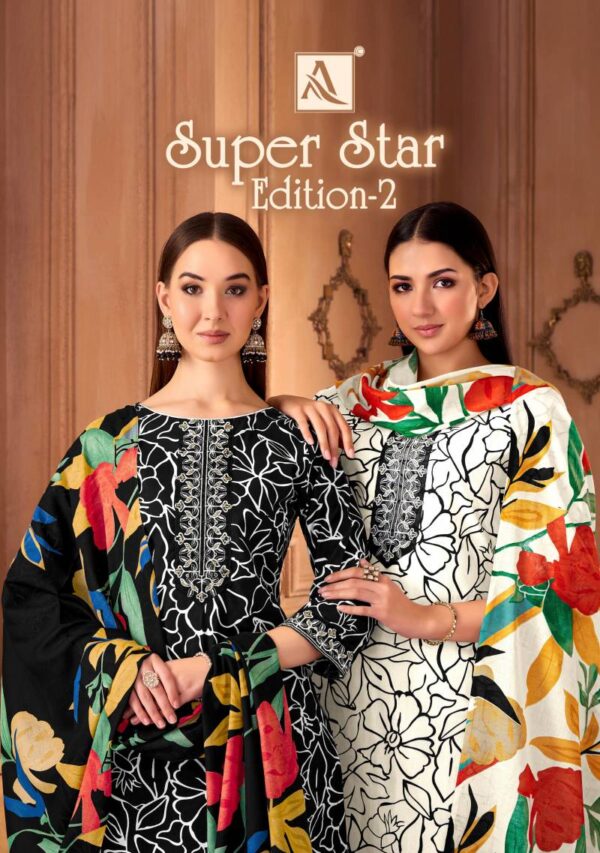 Alok Super Star Edition 2 Cambric Printed Dress Material Collection